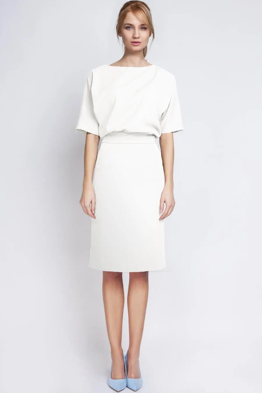 Elegancka Sukienka Ecru
